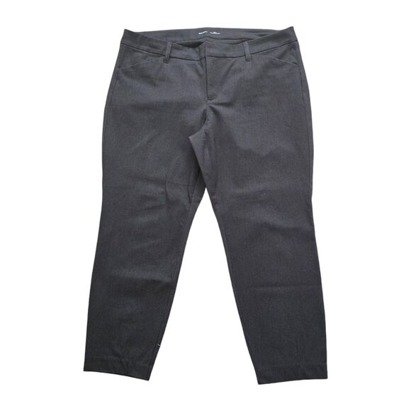 Old Navy Women's Pixie Slim Pockets Pants • Plus Size 18 • Dark Heather Grey - Picture 3 of 10